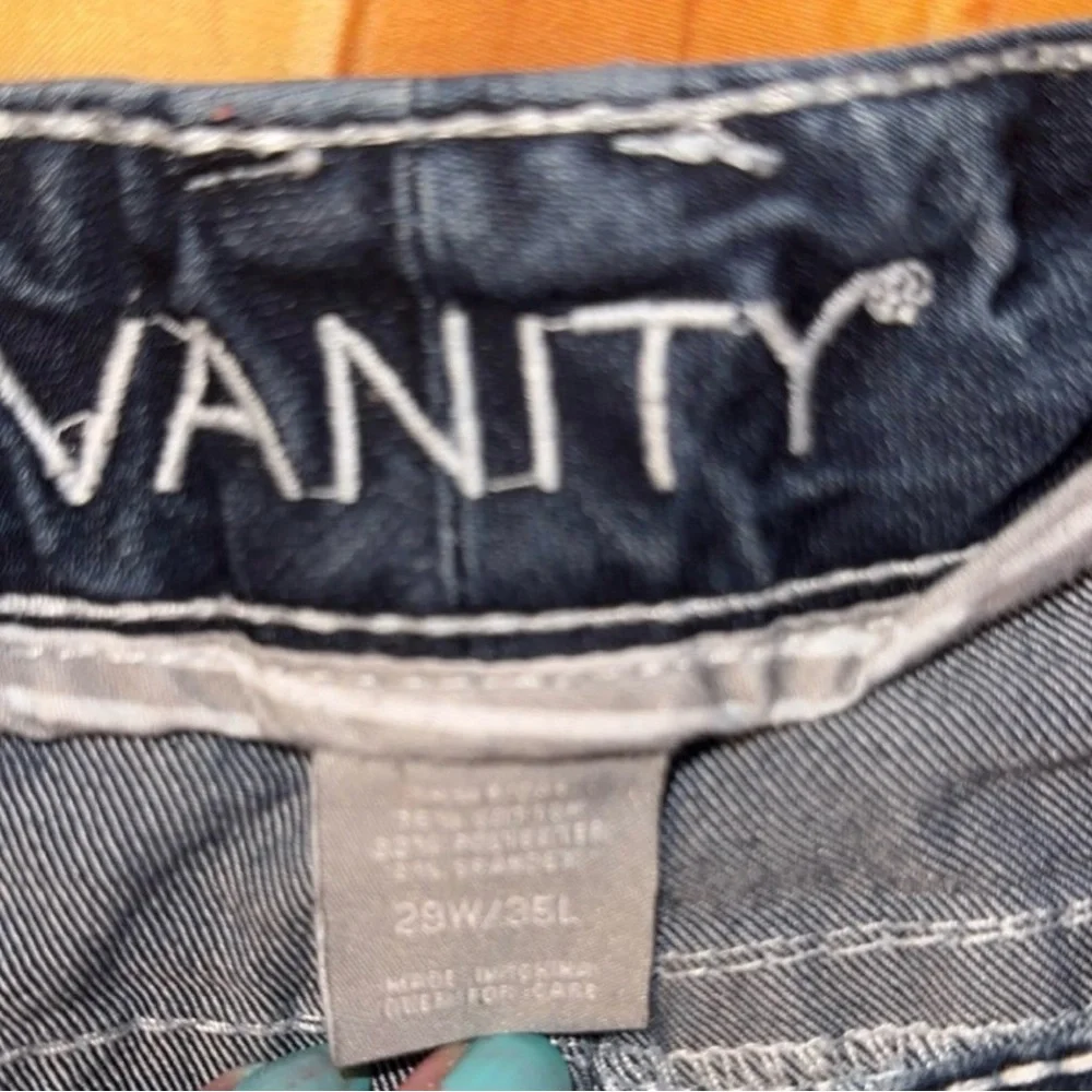 Vanity Women’s Dark Blue Jeans with Contrast Stitch - Picture 4 of 4